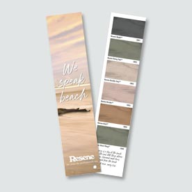 We speak beach colour chart