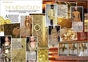 Gold has fashion appeal