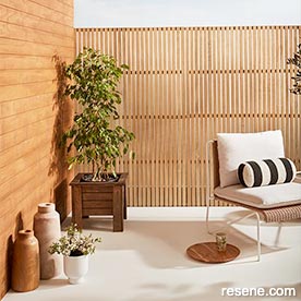 Resene interior and exterior wood stains, oils, wax, concrete stains, and clear coats