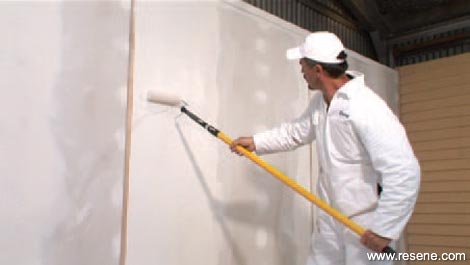 Rolling out the paint