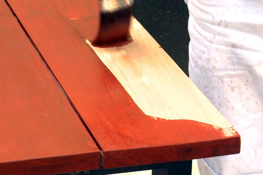 Applying Resene Timber and Furniture Gel - photo 3