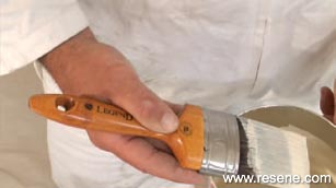 Loading the paint brush
