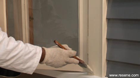 Step 4 - Painting the window frame
