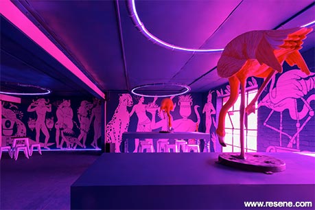 Stomping Ground Bar - Bacchanalia feast mural theme 2