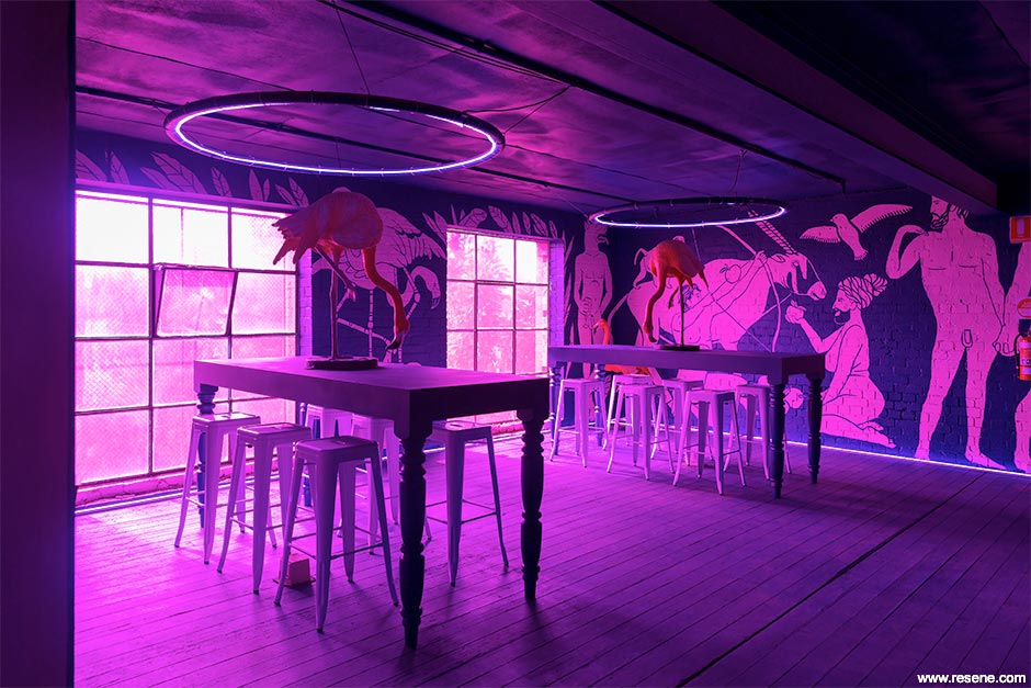 Stomping Ground Bar - Bacchanalia feast mural