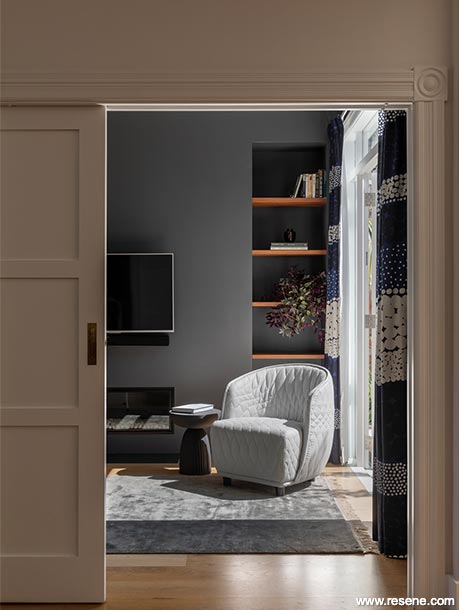 A blue grey lounge