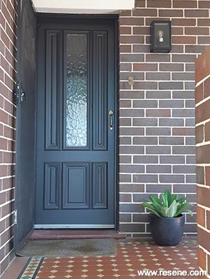 Brick home entryway