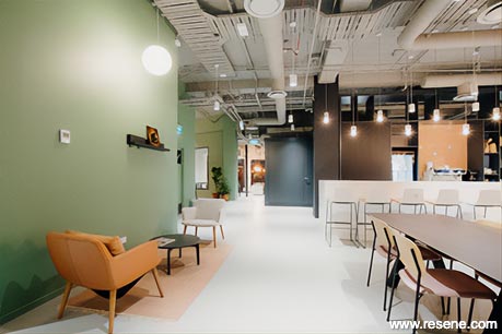 Calming office dining room