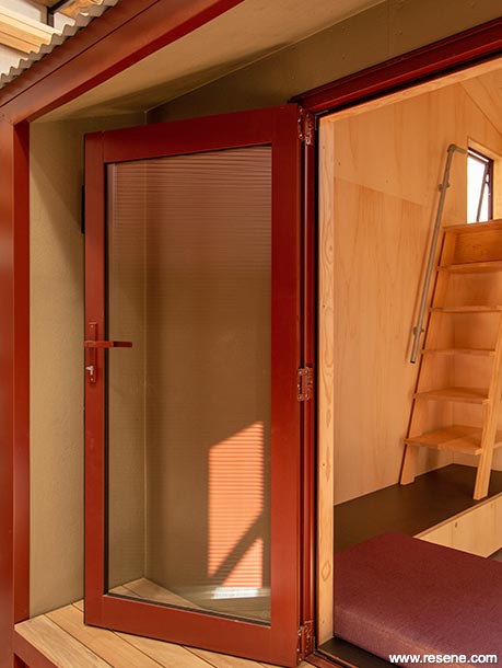 Red studio entry