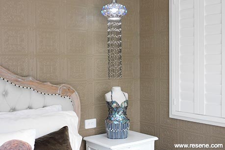 Brown and white interior