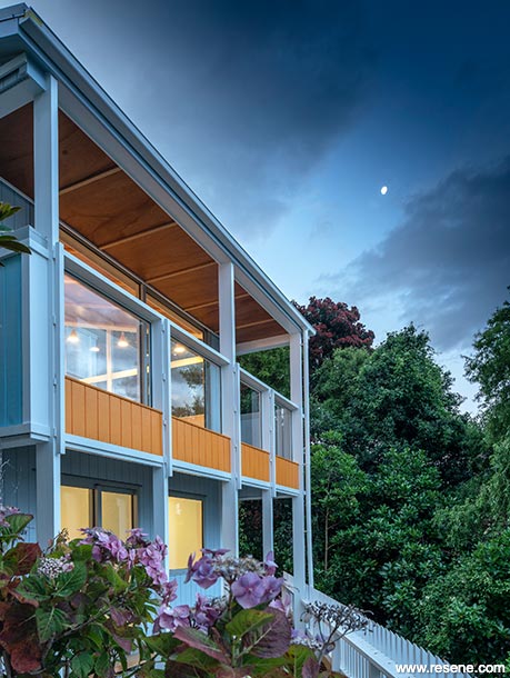 Colourful home exterior