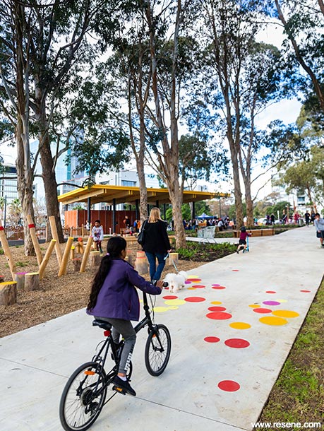 Colourful walkway