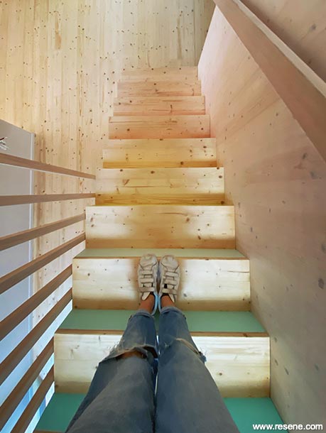 Making a colourful home staircase
