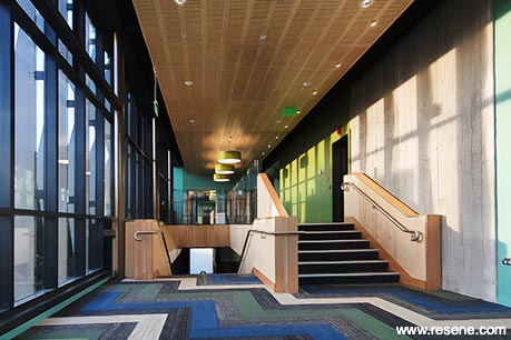 Colourful university interior two