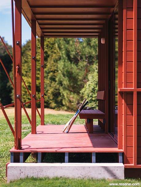 Red cricket club deck