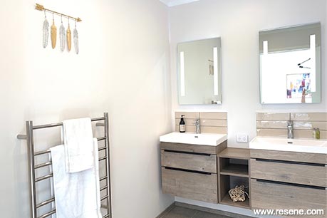 Crisp white bathroom