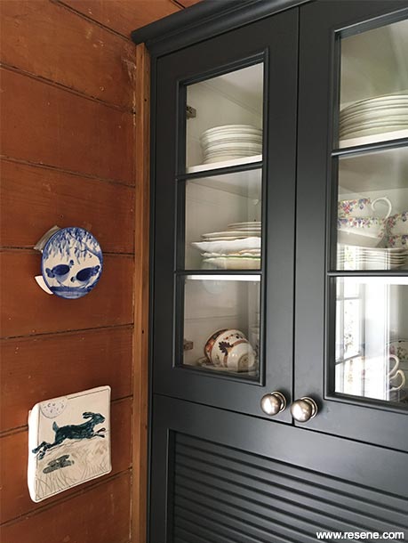 Dark cabinetry