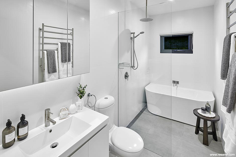 Modern white bathroom