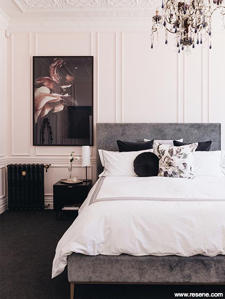 White master bedroom