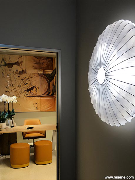 Gold and grey dental practice