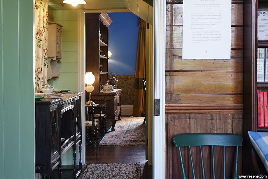 Green victorian interior