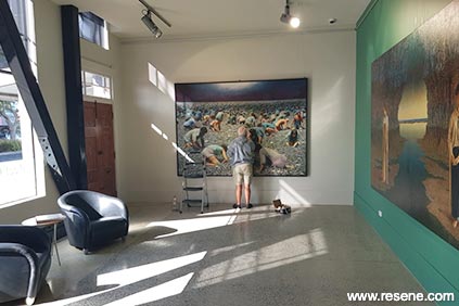 Green hotel interior