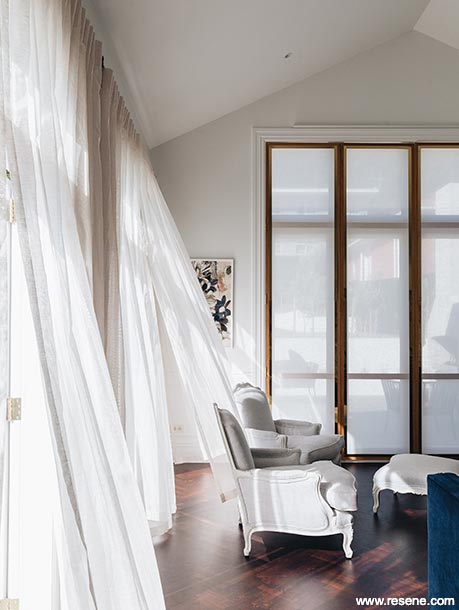 Grey and white lounge