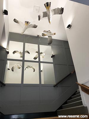 Hanging seagull decorations
