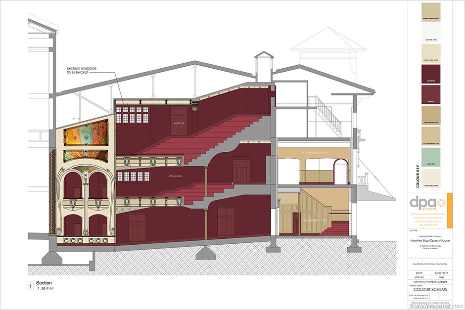 Hawkes Bay Opera House plans