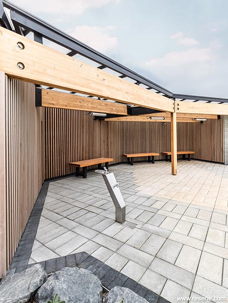 Hot Pools - seating area