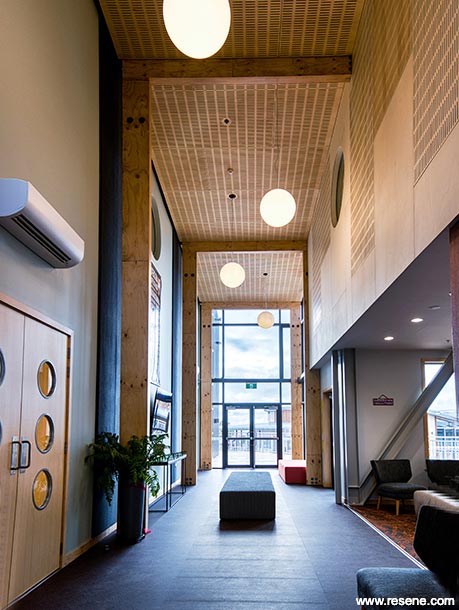 Light school hallway
