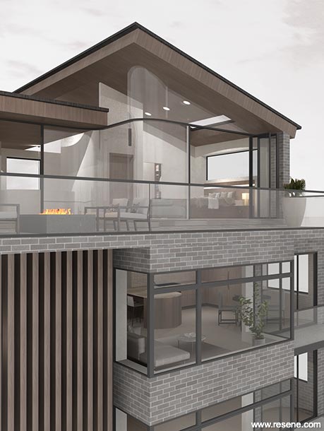 Dark apartments exterior
