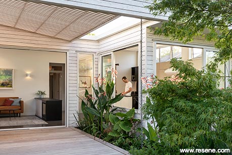 A modern home's indoor and outdoor flow