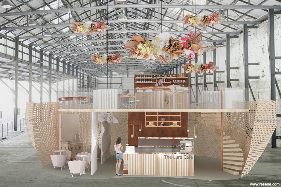 Lure Cafe - exterior rendering
