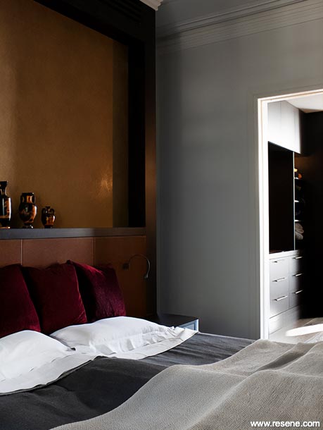 Master bedroom and walk in closet