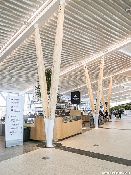 Airport food court