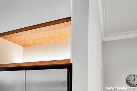 Crisp and clean kitchen shelving
