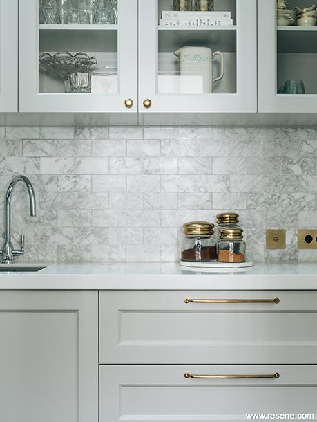 White and grey kitchen