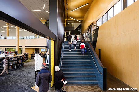 Modern library interior