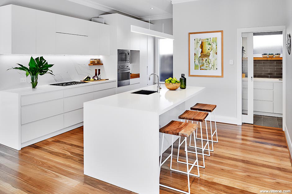 Modern white kitchen