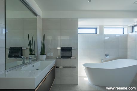 Modern white bathroom