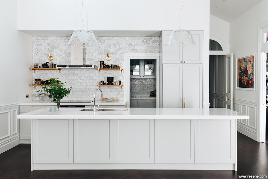 Modern white kitchen
