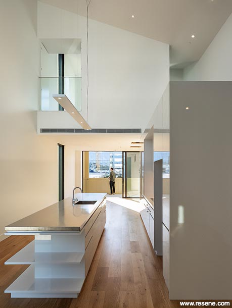White apartment kitchen