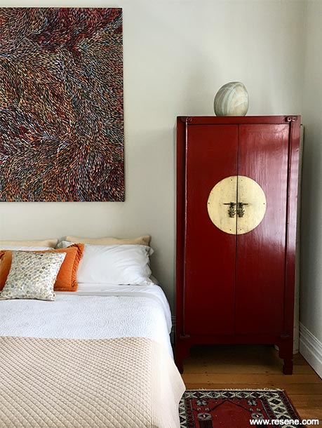 A neutral bedroom
