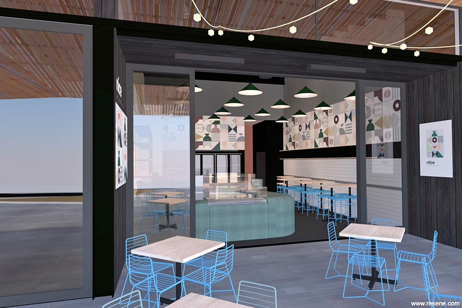nice cafe rendering
