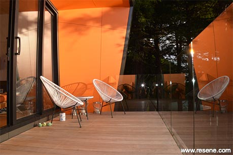 Orange bach deck
