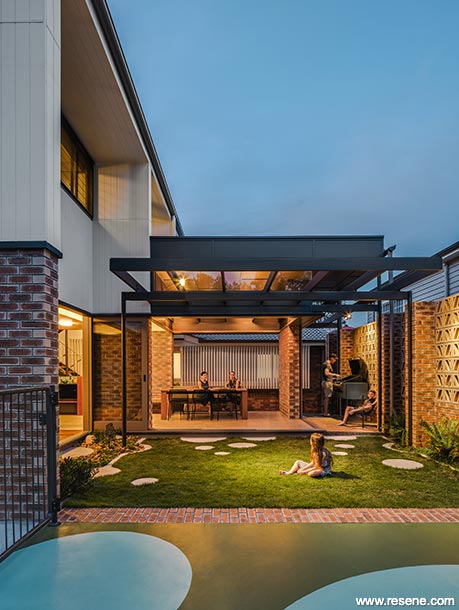 Outdoor basketball court