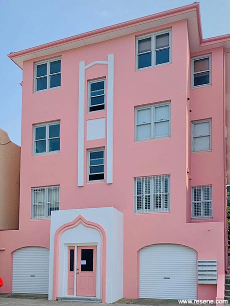 Art deco apartment exterior