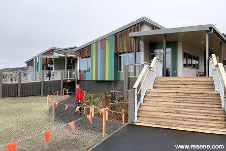 Colourful school exterior