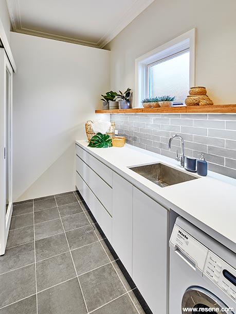 Renovated laundry room